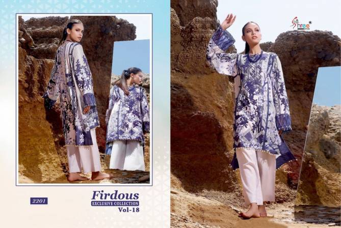 Shree Firdous Exclusive Collection 18 Pure Cotton Casual Wear Pakistani Salwar Suits